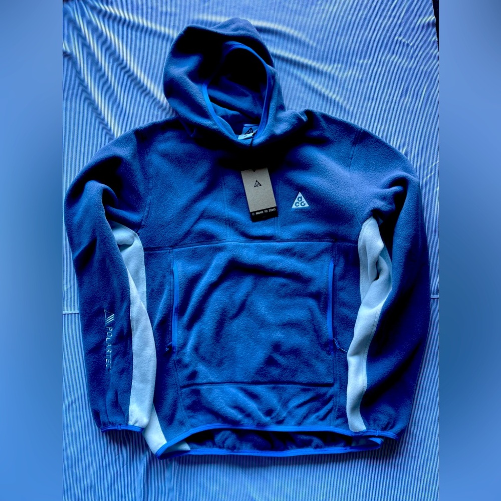 NIKE ACG Wolf Tree Polartec Pullover Hoodie XS NWT
